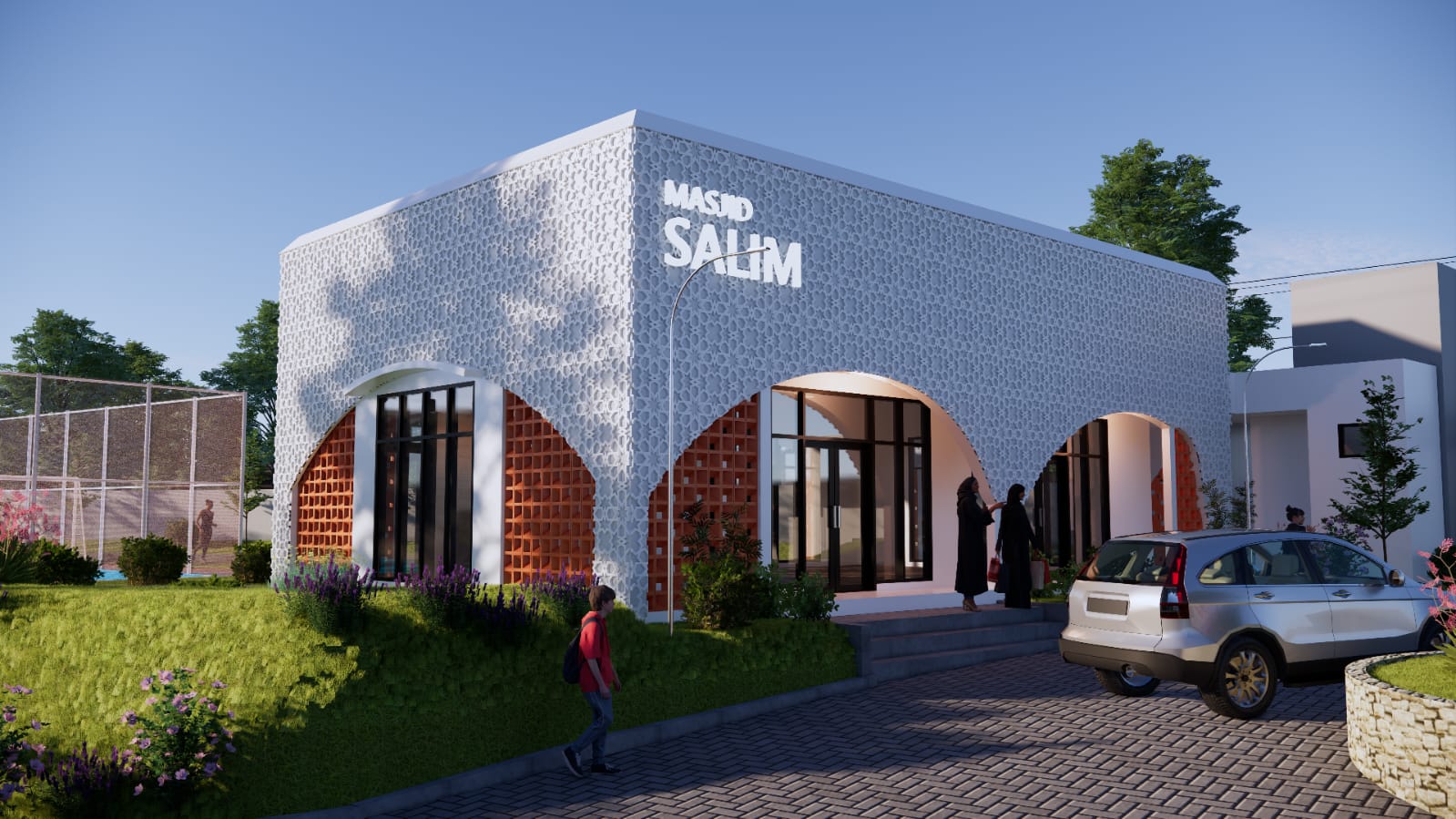 Arsitektur masjid kontemporer dengan sentuhan tradisional